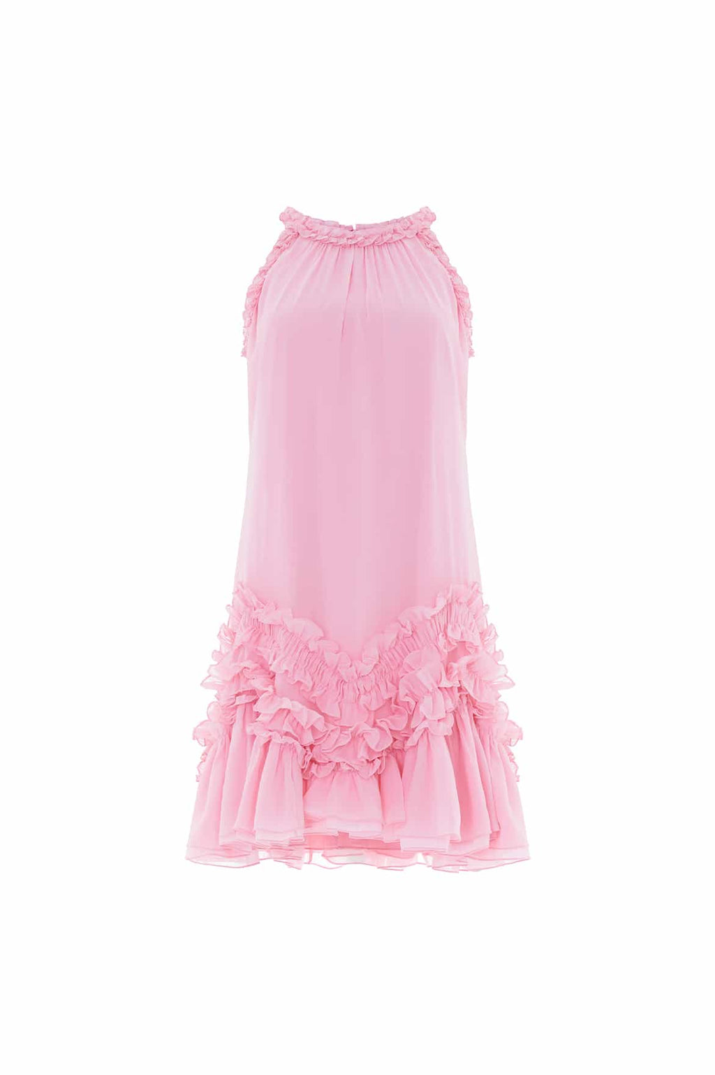 Anita Chiffon Sleeveless Micro Mini Dress