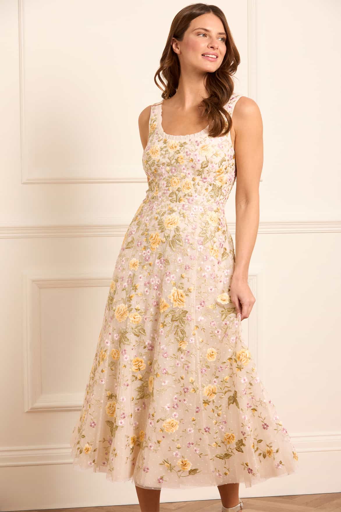 Florine Scoop Neck Ballerina Dress