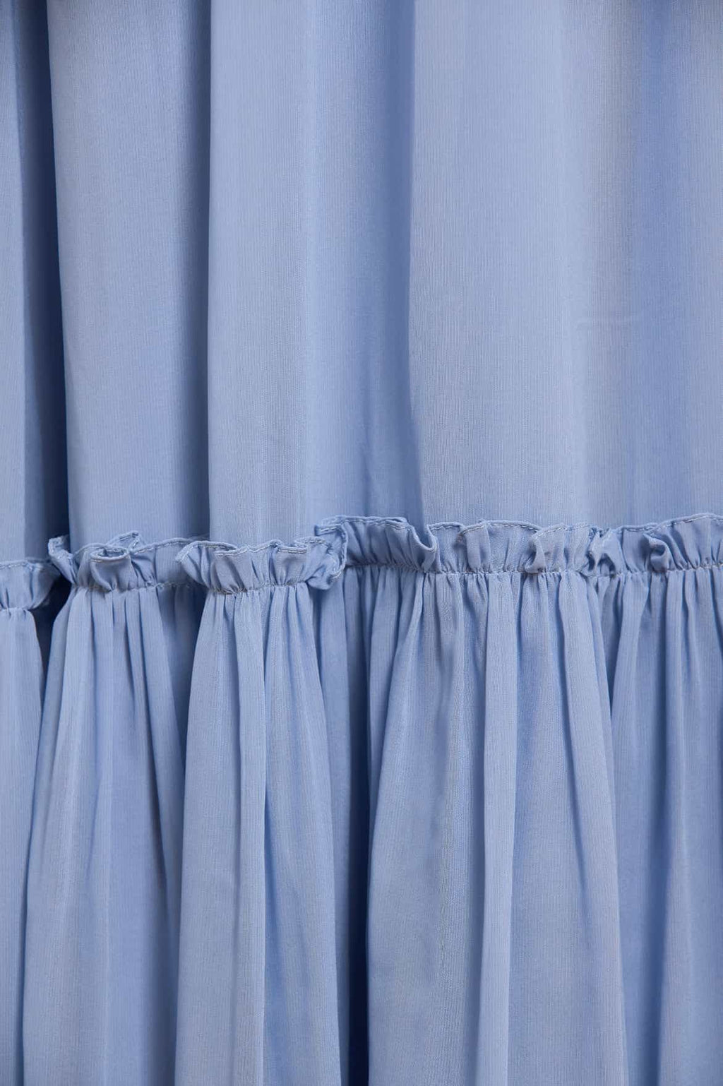 Harper Chiffon Cape Ankle Gown