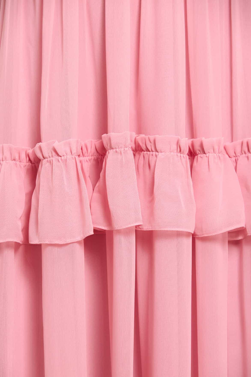 Isabel Chiffon Strapless Ankle Gown