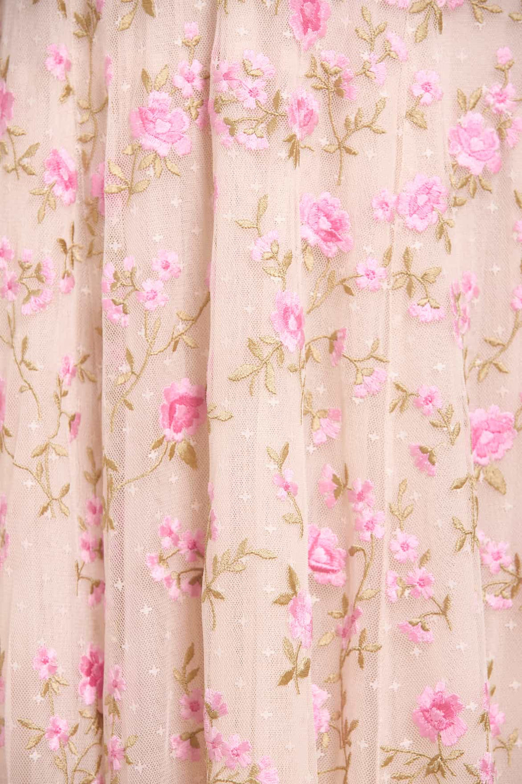 Lea Ditsy One-Shoulder Ankle Gown