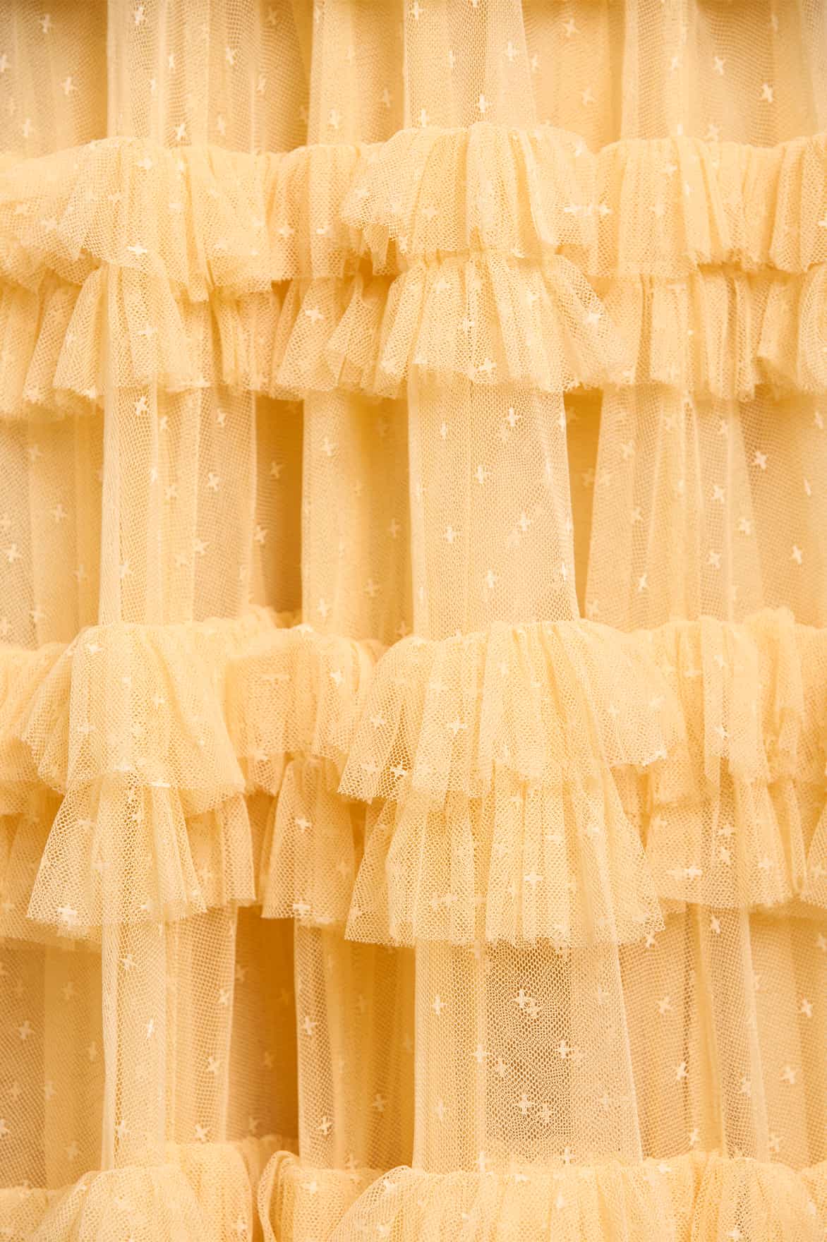 Lisette Ruffle One-Shoulder Gown