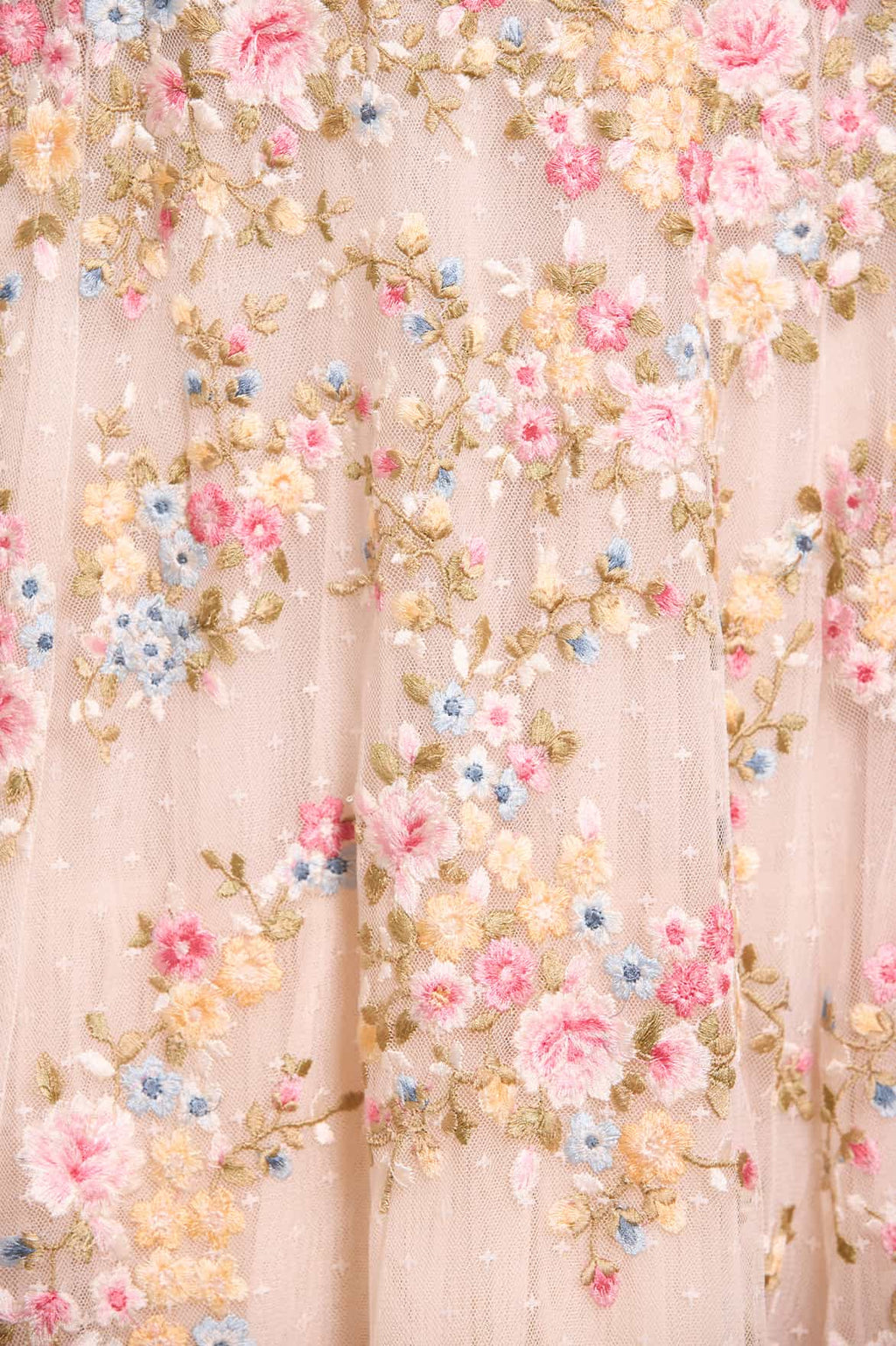 Lunaria Wreath Off-Shoulder Long Sleeve Gown