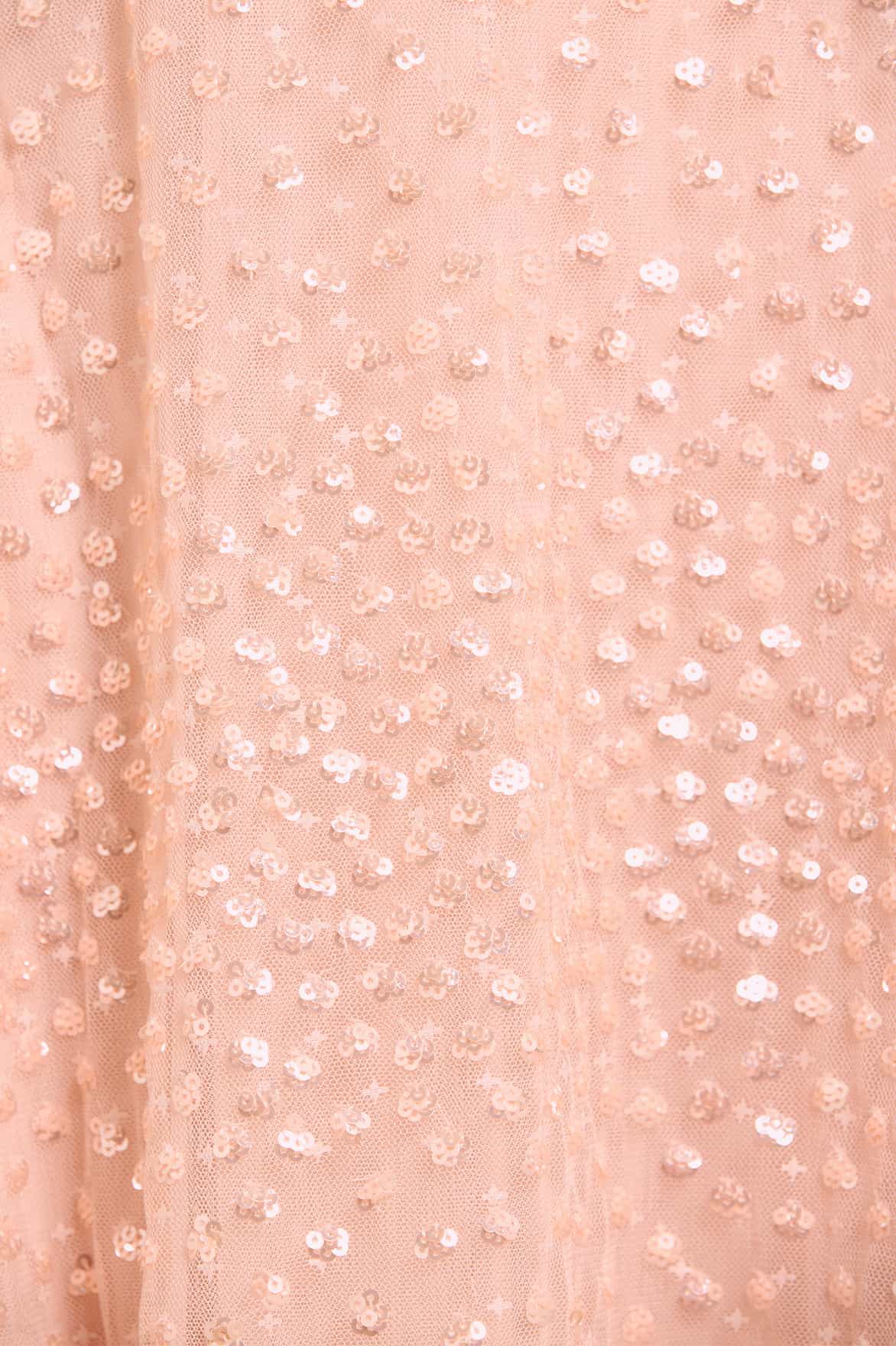 Scatter Dot Ruffle Backless Ballerina Dress