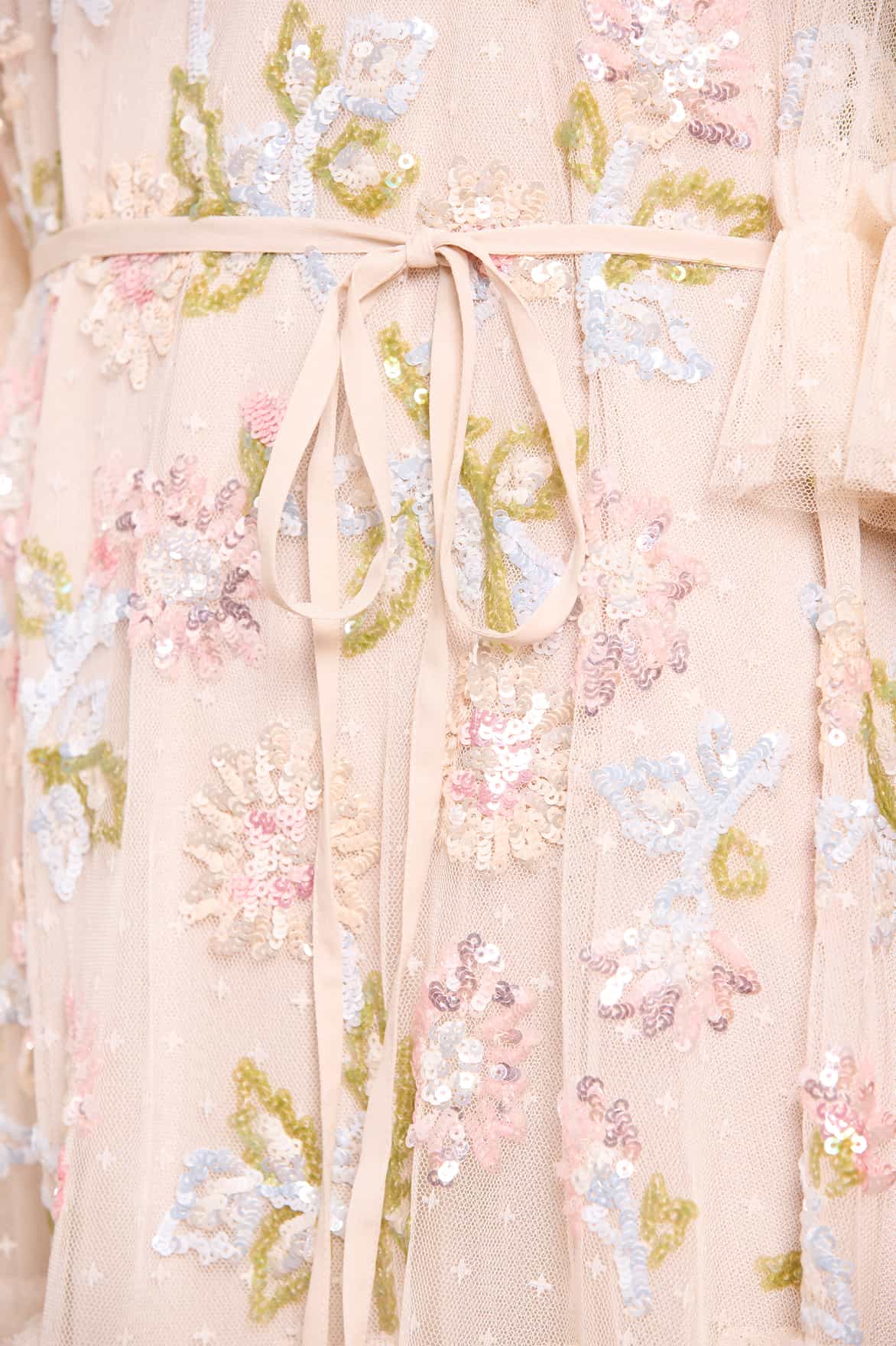 Sequin Dandelion Gloss Mini Dress