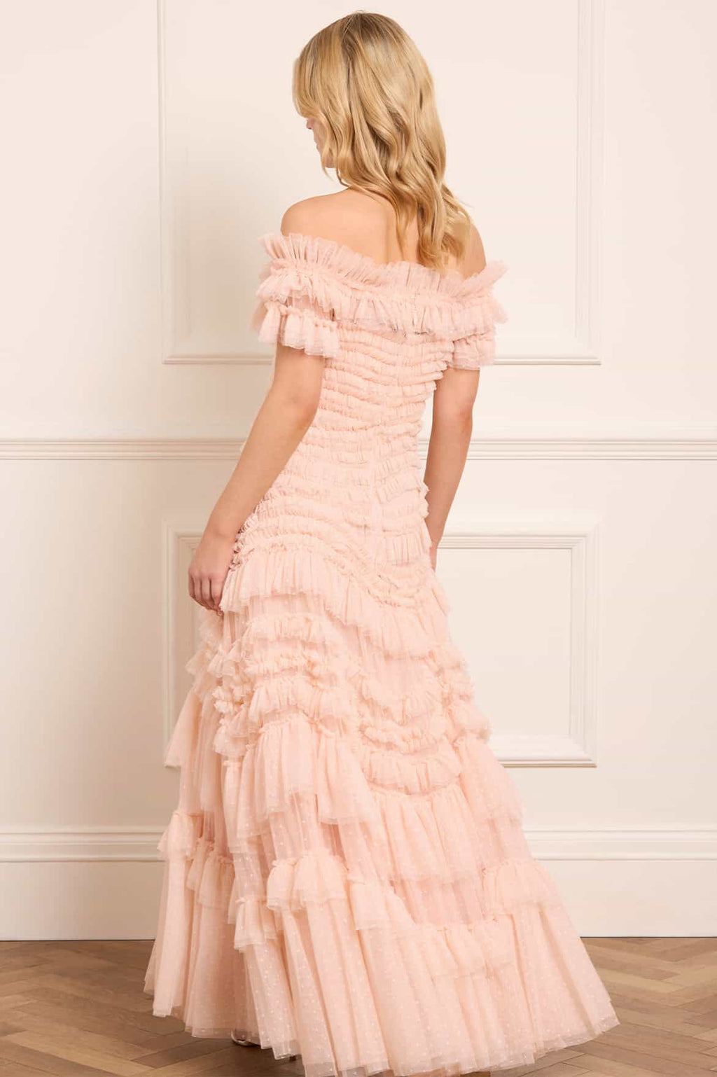 Wild Rose Off-Shoulder Gown