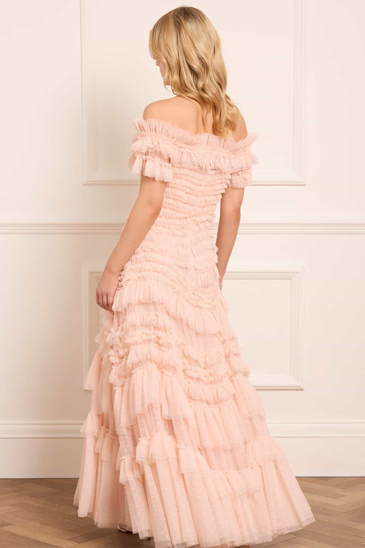 Wild Rose Off-Shoulder Gown