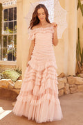 Wild Rose Off-Shoulder Gown