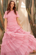 Wild Rose Short Sleeve Gown